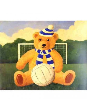 Ourson et sa balle de foot